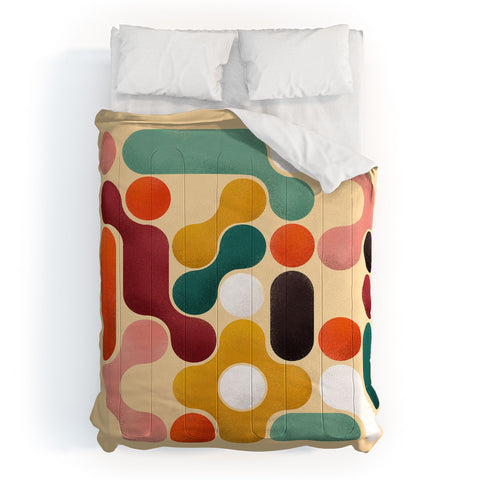 Showmemars Color pops mid century style Comforter