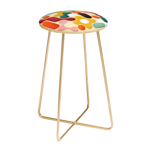 Showmemars Color pops mid century style Counter Stool