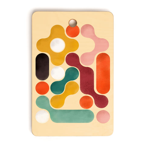 Showmemars Color pops mid century style Cutting Board Rectangle