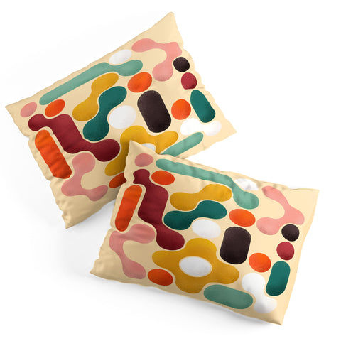 Showmemars Color pops mid century style Pillow Shams