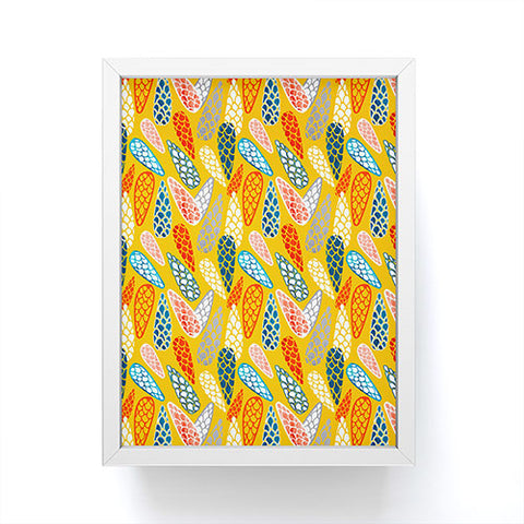 Showmemars Colored Cone pattern Framed Mini Art Print