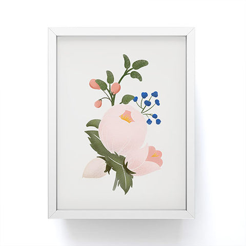 Showmemars Delicate florals no2 Framed Mini Art Print