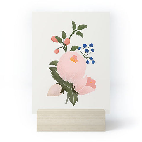 Showmemars Delicate florals no2 Mini Art Print