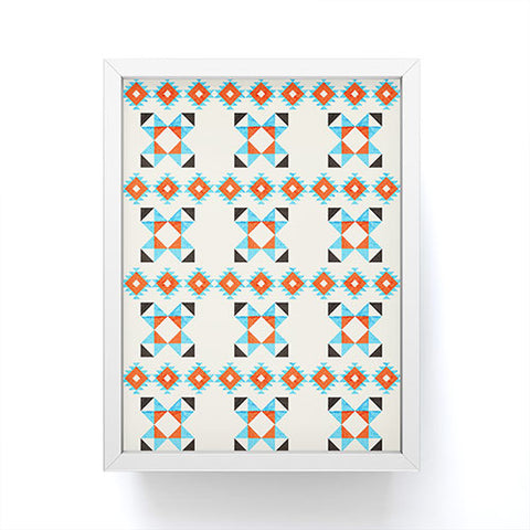 Showmemars geometry navajo pattern no2 Framed Mini Art Print