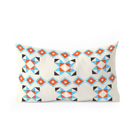 Showmemars geometry navajo pattern no2 Oblong Throw Pillow