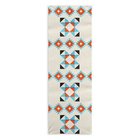 Showmemars geometry navajo pattern no2 Yoga Towel