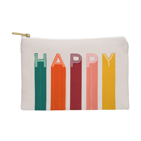 Showmemars Happy Letters in Retro Colors Pouch