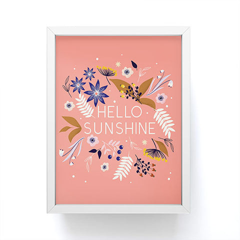 Showmemars Hello Sunshine 1 Framed Mini Art Print