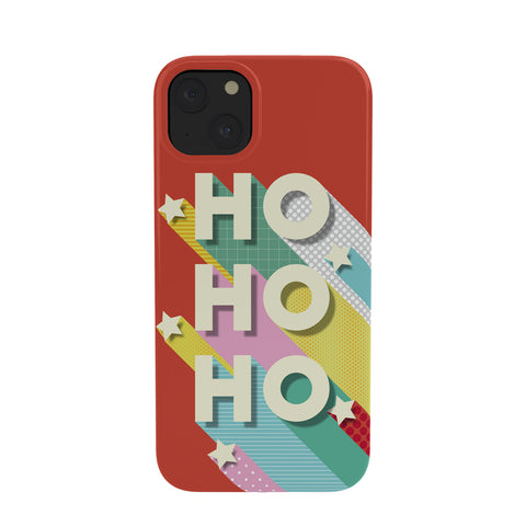 Showmemars Ho Ho Ho Christmas typography Phone Case