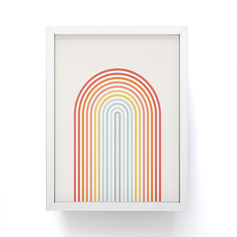 Showmemars Minimalistic Colorful Lines Framed Mini Art Print