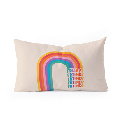 Showmemars Rainbow Friends I Oblong Throw Pillow