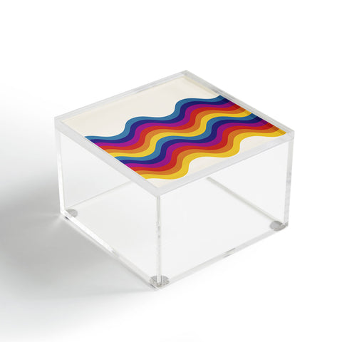 Showmemars Wavy retro rainbow Acrylic Box