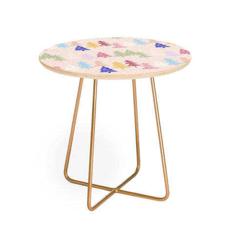 Showmemars Xmas forrest pattern Round Side Table