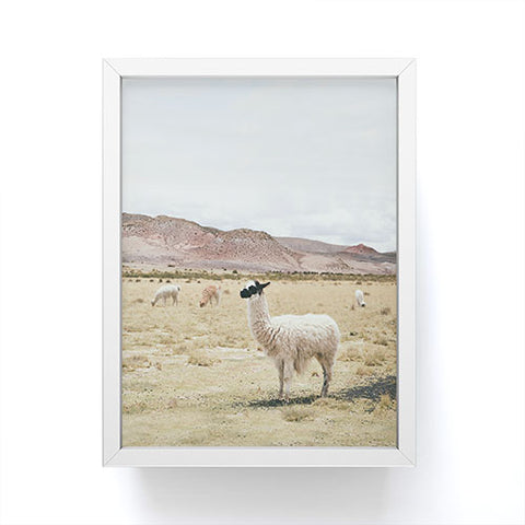 Sisi and Seb Alpacas Framed Mini Art Print