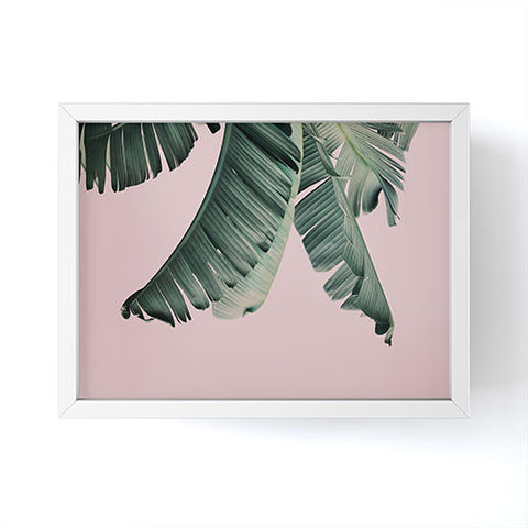 Sisi and Seb Banana Leaf Blush Framed Mini Art Print