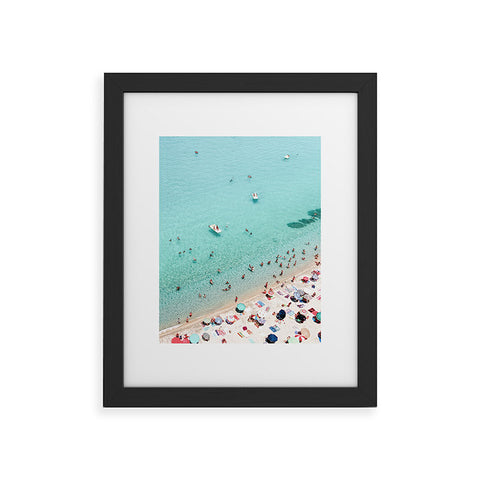 Sisi and Seb Beach People Framed Art Print
