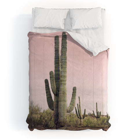 Sisi and Seb Blush Sky Cactus Comforter
