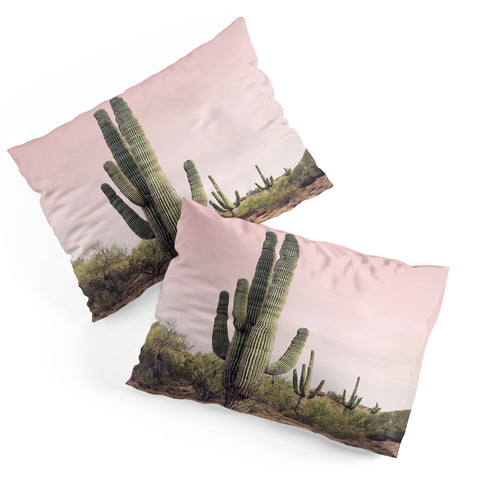 Sisi and Seb Blush Sky Cactus Pillow Shams