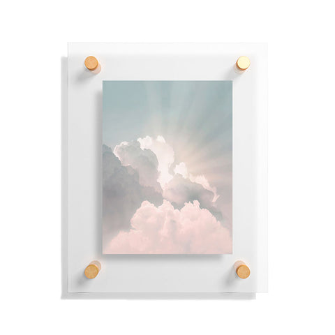 Sisi and Seb Clouds And Sun Rays Floating Acrylic Print