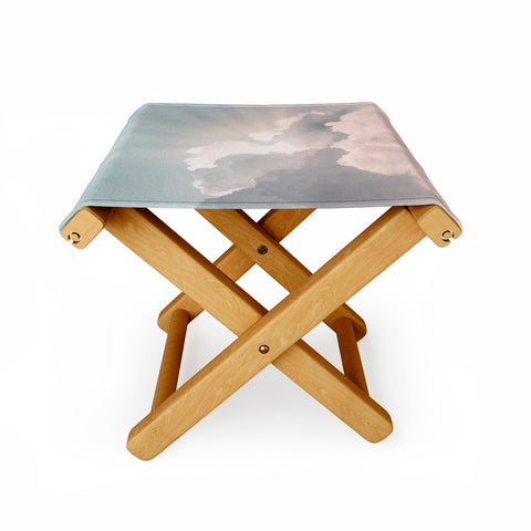 Sisi and Seb Clouds And Sun Rays Folding Stool