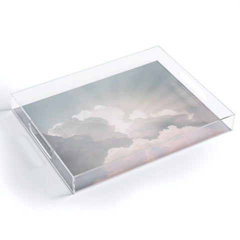 Sisi and Seb Clouds And Sun Rays Acrylic Tray