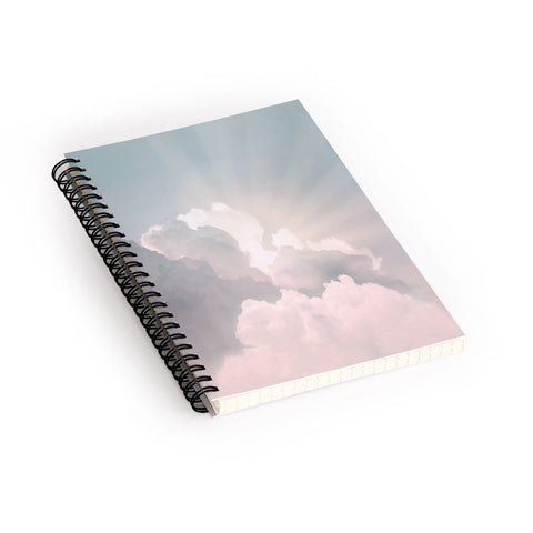 Sisi and Seb Clouds And Sun Rays Spiral Notebook