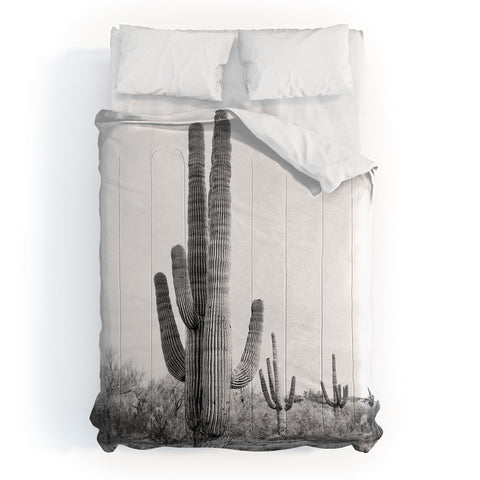 Sisi and Seb Desert Cactus BW Comforter