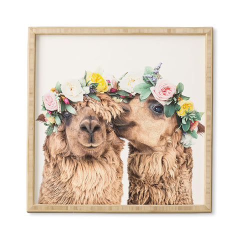 Sisi and Seb Flowers in her hair Framed Wall Art