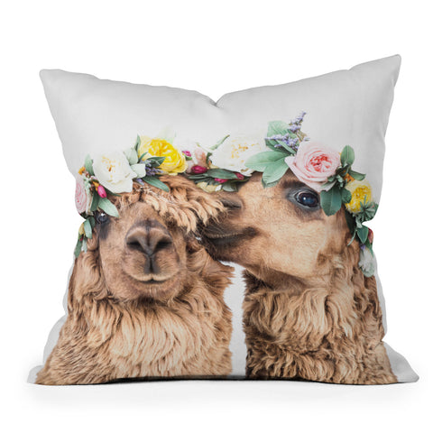 Sisi and Seb Flowers in her hair Throw Pillow
