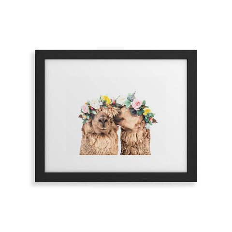 Sisi and Seb Flowers in her hair Framed Art Print