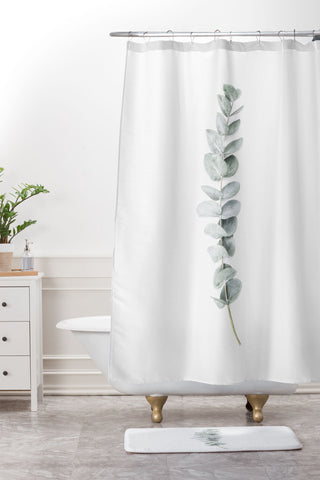 Sisi and Seb Mint Eucalyptus Shower Curtain And Mat