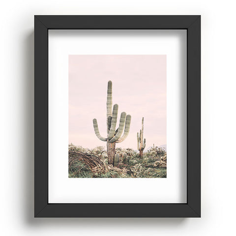 Sisi and Seb Pastel Pink Cactus Recessed Framing Rectangle