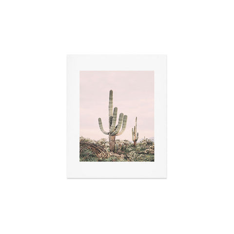 Sisi and Seb Pastel Pink Cactus Art Print