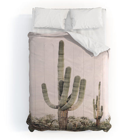 Sisi and Seb Pastel Pink Cactus Comforter