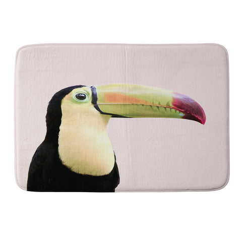 Sisi and Seb Pastel toucan Memory Foam Bath Mat