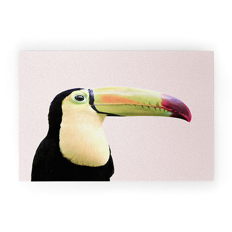 Sisi and Seb Pastel toucan Welcome Mat