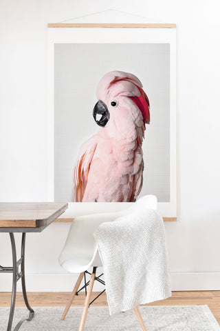 Sisi and Seb Pink Cockatoo Art Print And Hanger