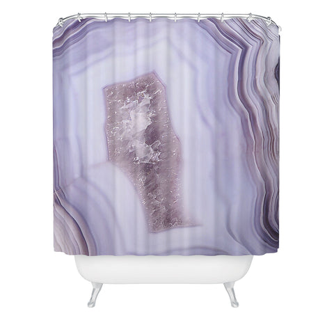 Sisi and Seb Purple Gem Shower Curtain