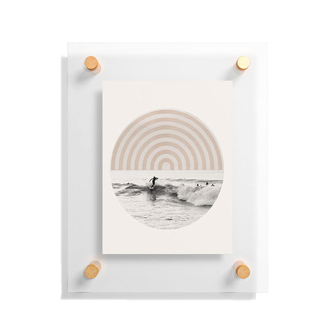 Sisi and Seb Retro Surfer Floating Acrylic Print