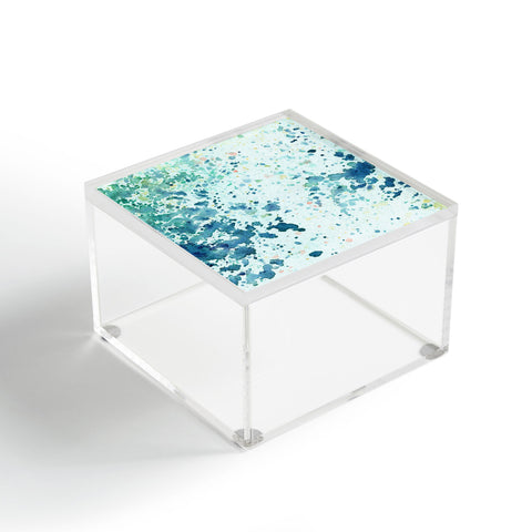 Social Proper Aqua Sap Crystal Acrylic Box