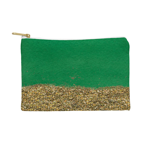Social Proper Dipped In Gold Emerald Pouch