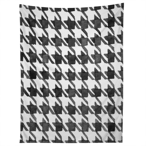 Social Proper Houndstooth BW Tapestry