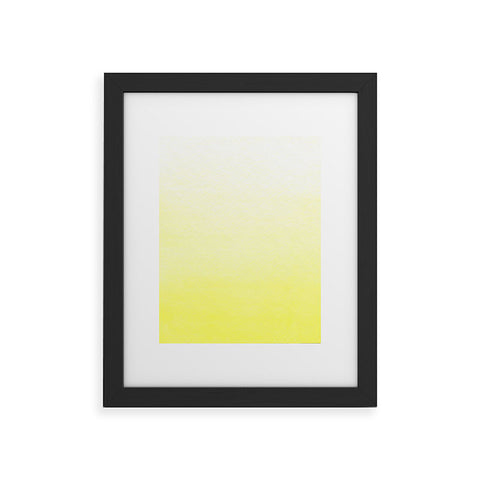 Social Proper Lemon Ombre Framed Art Print