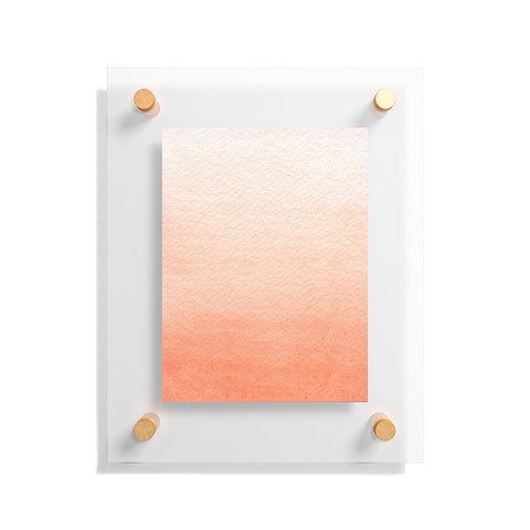 Social Proper Peach Ombre Floating Acrylic Print