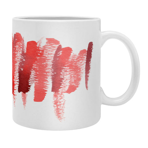 Social Proper Red Strokes Coffee Mug