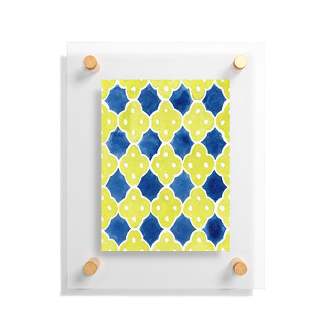 Social Proper Spanish Tiles Floating Acrylic Print
