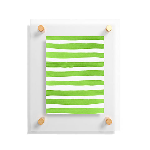 Social Proper Spruce Stripes Floating Acrylic Print