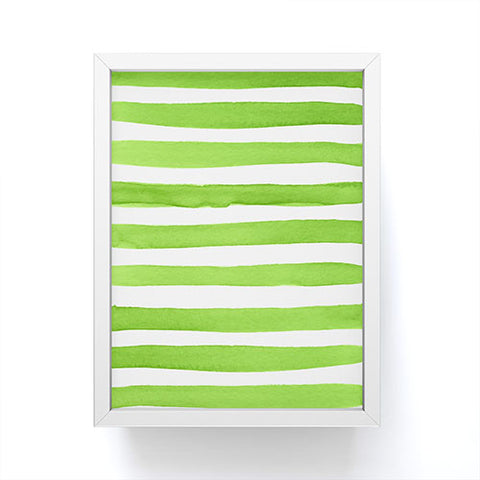 Social Proper Spruce Stripes Framed Mini Art Print