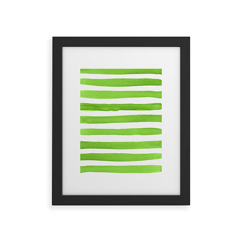 Social Proper Spruce Stripes Framed Art Print