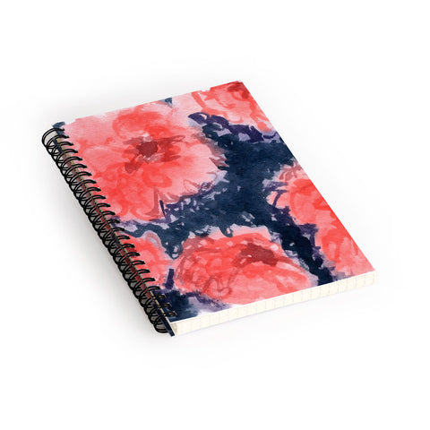 Social Proper Stark Blumen Spiral Notebook